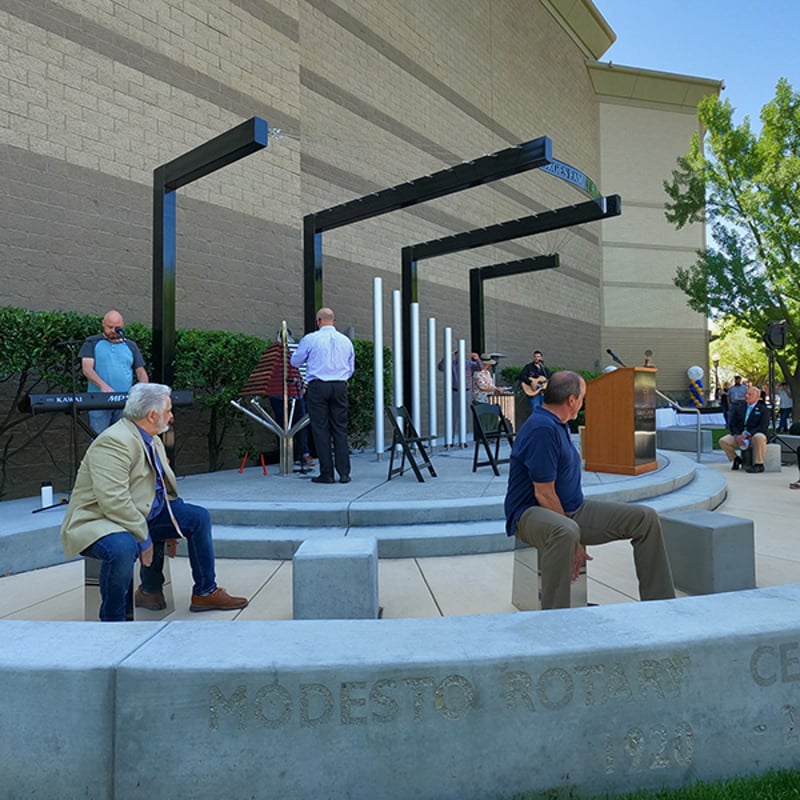 Modesto Rotary Club creates free-to-use, open-air music garden in front of the Gallo Center for the Arts preview 3